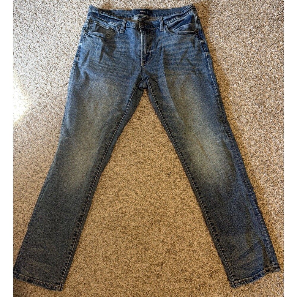 Aero Denim Jeans Men's 32/30 Blue Skinny Fit Medium Wash Stretch Pants